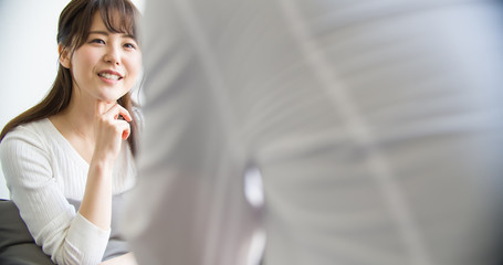 Fototapeta premium 会話・女性