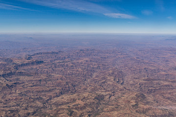 エチオピア　荒野　空撮
