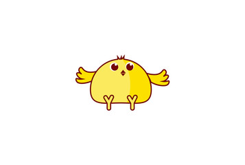 yellow little chicken