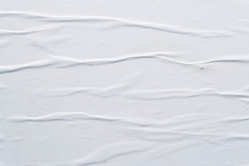 Obraz premium White creased poster texture. Abstract background.