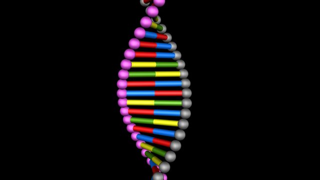 DNA molecule structure repair, editing and manipulation . 3d render