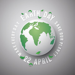 Green earth concept save the world, eco friendly design,Paper art and digital craft style.Vector and illustration,eps10.