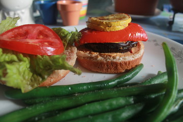 sandwich on a plate