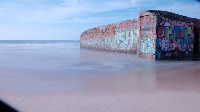 blockhaus sur la plage de capbreton