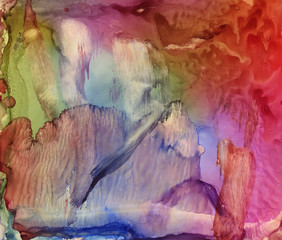Abstract watercolor acrylic alcohol inc background texture