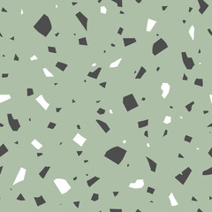 Classic italian texture. Vector terrazzo flooring, abstract seamless pattern.