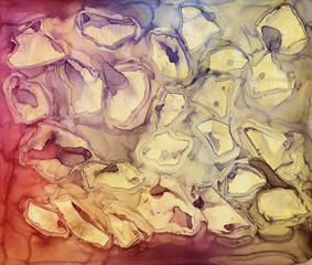 Abstract watercolor acrylic alcohol inc background texture