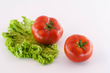 Lettuce and tomatos