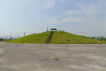 津波発生時の避難丘