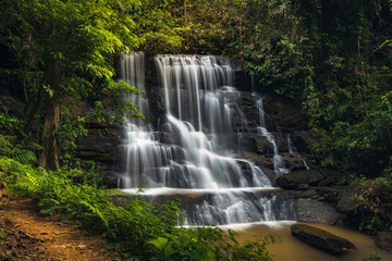 Fresh waterfall in Bogor, Indonesia