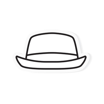 recommend clip art: bowler hat icon- vector illustration