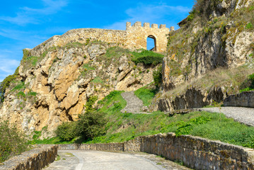 Fototapeta premium Walls of Frias village in Burgos, Spain