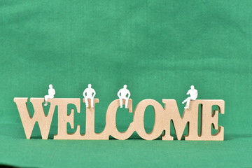 ウエルカムと人々