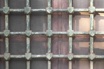 Old iron framed window texture