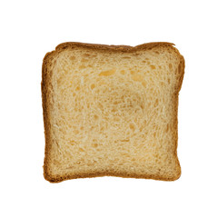 Sliced ​​sandwich bread isolated on white background