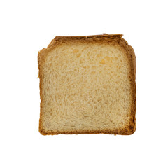 Sliced ​​sandwich bread isolated on white background