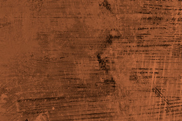 Detail of distessed brown wall, grungy background or texture