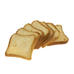 Sliced ​​sandwich bread isolated on white background