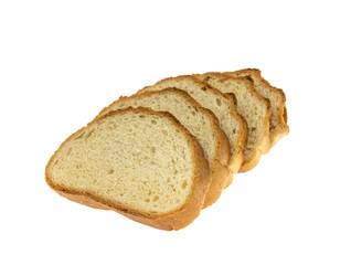 Sliced ​​sandwich bread isolated on white background