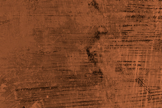 Detail of distessed brown wall, grungy background or texture