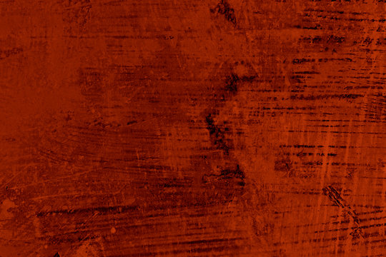 Detail of distessed red wall, grungy background or texture