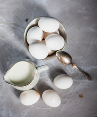 baking ingredients, eggs