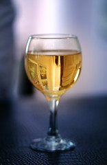 Fine photo bright tasty wine in a transparent glass