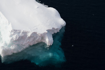 the antartica is melting down. Icebergs sailing to the north. Warming is changing the world