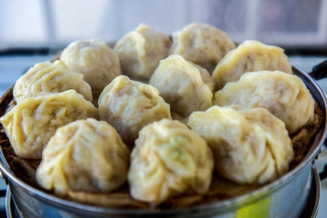 The Process of Family Dumpling in Traditional Chinese Food