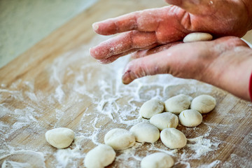 The Process of Family Dumpling in Traditional Chinese Food