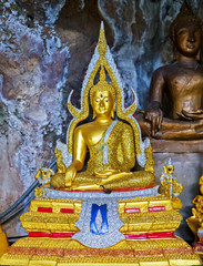 Buddha meditation statue Happy Bodhi day.