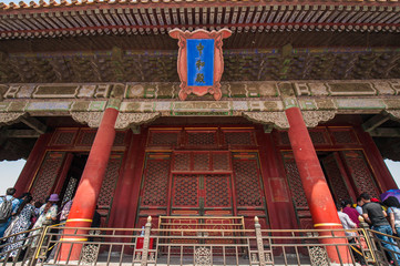 Beijing - April 25, 2015: The Palace Museum of Ancient Chinese Architecture gathers a lot of...