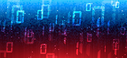 Fototapeta premium Technology data background, idea of global business solution