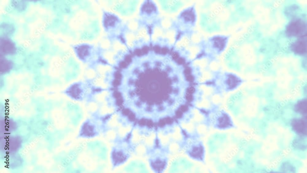 Poster spinning abstract magic circle. esoteric cosmic mandala. loop footage.