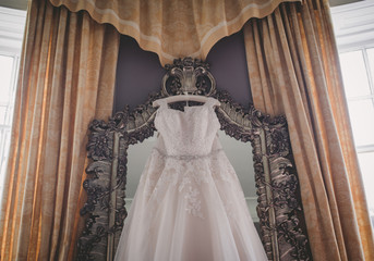 Wedding Dress in mirror