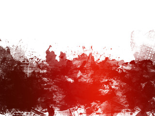 Red Abstract Artistic Watercolor Paint Background 