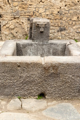 remains of the city of Pompeii destroyed by the eruption of Vesuvius in the year 79 AD