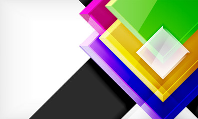 Color squares futuristic abstract background