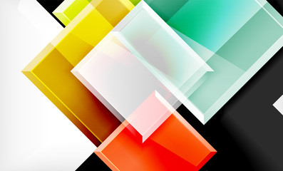 Color squares futuristic abstract background