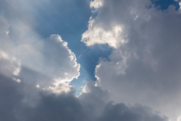 blue sky with clouds