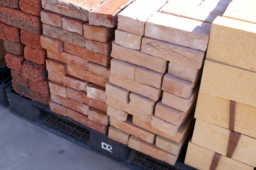 Fototapeta premium Brick block tile gardening department