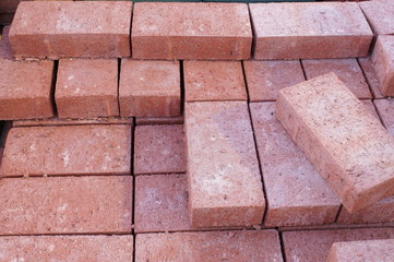 Fototapeta premium Brick block tile gardening department