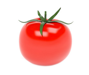 Tomato. 3d rendering illustration isolated