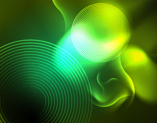 Neon lights vector abstract background