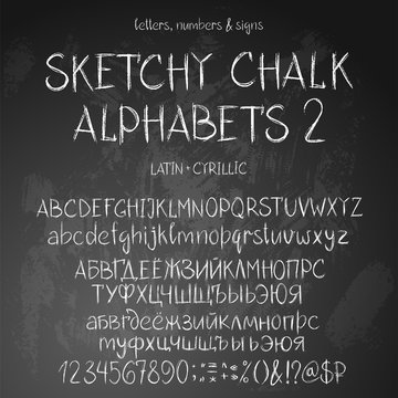 Sketchy alphabets