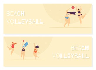 Beach Volleyball Playing Woman Body 