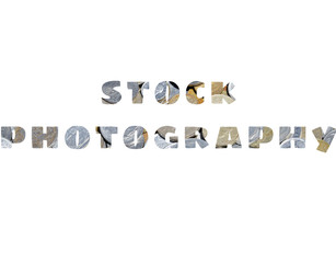 word made of money isolated on white background