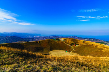 Nature landscape Mt. Omuro in Izu Japan