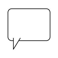 Fototapeta premium speech bubble with white background