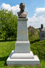 Cer, Serbia April 19, 2019: Monument of Aleksandar I Karadjordjevic, also known as Alexander the...